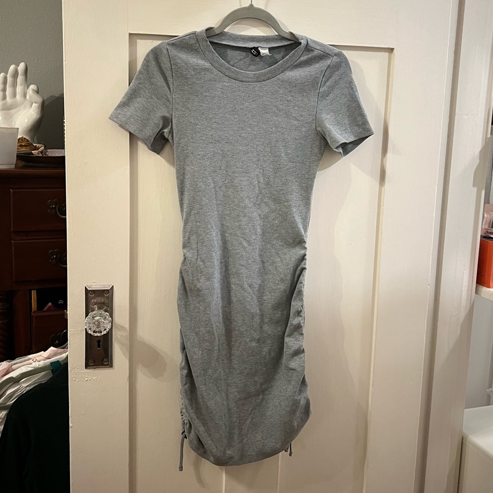 Gray Bodycon T-shirt Dress